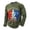 Army Green, variant on Mens 250 Anniversary Usa Shirts Independence Day Patriotric 4th Of July 1776-2026 T Shirts Long Sleeve Crew Neck Dressy Work Tops Red L