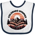 thumbnail image 3 of Inktastic Colorado Springs Colorado Mountains Boys or Girls Baby Bib, 3 of 4