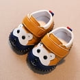 thumbnail image 2 of LNMQLPDBS Unisex Baby Boys Girls Non-Slip First Walking Sneakers Soft Rubber Sole Shoes with Cute Cartoon Ears Toddler First Walkers Comfort Prewalker Sneakers for Summer Outdoor Khaki 12 Months, 2 of 4