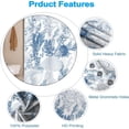 thumbnail image 4 of Summer Shower Curtain 72x84inches, Sea Snail Shower Curtains for Bathroom Hotel Stall Coral Leaves Plants Waterproof Fabric Shower Curtain Set with Hooks, 4 of 6