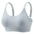 thumbnail image 4 of Everyday Bras for Women Womens Compression Sports Bra The Running Girl Sports Bra Lift Bras for Women Push up Women Bra Strapless Sports Bra Padded 36c Bras for Women Push up Low Back Bras Grey 38, 4 of 4