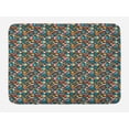 thumbnail image 1 of Dogs Bath Mat, Pattern with Puppy Food Paw Traces Bowls and Toys Veterinary Pet Lover Themed Print, Plush Bathroom Decor Mat with Non Slip Backing, 29.5" X 17.5", Multicolor, by Ambesonne, 1 of 2