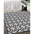 thumbnail image 2 of Ahgly Company Indoor Rectangle Patterned Black Eel Black Area Rugs, 5' x 7', 2 of 6