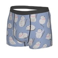 thumbnail image 2 of Daiia Cute Fat Cat Men's Underwear Boxer Briefs, Cotton Stretch Moisture-Wicking Underwear-Small, 2 of 9
