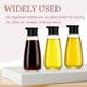thumbnail image 5 of Botella dispensadora de salsa de soja de vidrio de 255 ml (9.6 oz) para aceite de oliva, vinagre y barbacoa. Dispensador de aceite a prueba de fugas con pico vertedor (negro)., 5 of 6