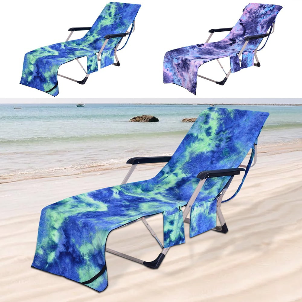 Willstar Beach Lounge Chair Cover Towel for Holiday Garden Lounge with ...