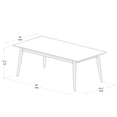 thumbnail image 6 of Plank+Beam Solid Wood 48" Mid Century Modern Coffee Tables for Living Room, Walnut, 6 of 8