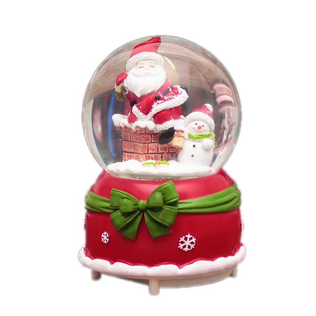 Freestyle Nok Christmas Snow Globe Music Box Snowman Crystal Ball Night