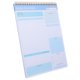 thumbnail image 1 of FENGGUIQU Agenda Diaria Con Espiral Doble Y Cubierta Resistente PVC Color Azul Para Notas Y Programación, 1 of 6