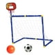 thumbnail image 2 of Aro de baloncesto con red de fútbol para niños y niñas, plegable, compacto y para exteriores. Rojo, 2 of 9