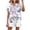 Purple, variant on Ecqkame Women Shorts Sets 2 Piece Outfits Clearance Fashion Women Casual Printed Short Sleeve Button Tops Nightwear Shorts Sleepwear Sets Blue XXL
