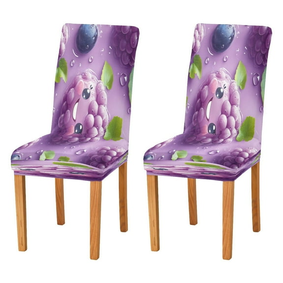 BZSMCE Chairs Slipcovers Dining Chair Covers Cut Grapes Pattern Creative Pattern