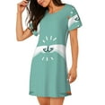 thumbnail image 2 of Haiem Goosebumps Print Women’s Short-sleeved Nightdress – Comfortable and Loose-Fit Sleepwear, Soft Cotton Sleep Shirt for Relaxing, Casual Nightdress, 2 of 6
