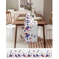 thumbnail image 3 of Table Runner Dresser Scarves 36 Inch Long,Memorial Day Blue Red Butterfly Balloon Linen Dining Table Runners Patriotic Star Heart on White Tabletop Scarf for Wedding Holiday Party Kitchen, 3 of 9