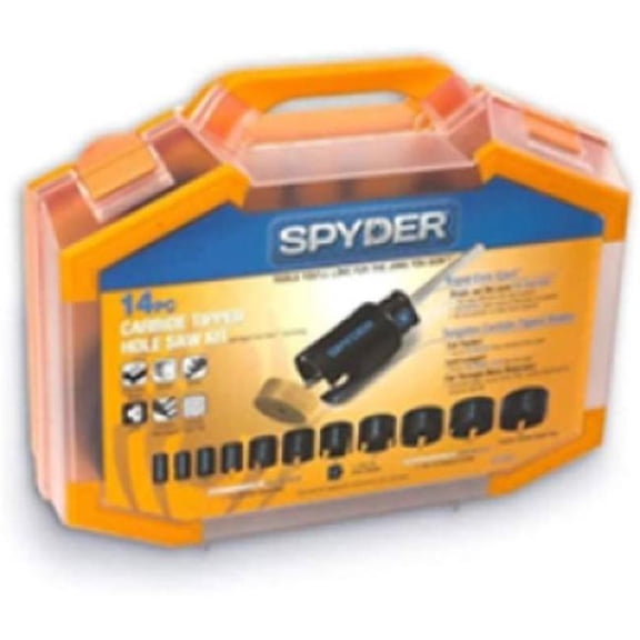Tipped Deep Cut Hole Saw Set - 14 Piece