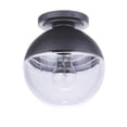 thumbnail image 4 of Craftmade ZA3417-MN Evie Outdoor Sphere Flush Mount, 1-Light 60 Watt, 8"H x 8"W, Midnight, 4 of 6