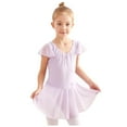 thumbnail image 2 of SDNall Ballet Leotards for Girls Children'S Dance Leotard Clothes Summer Flying Sleeve Training Clothes Toddler Dance Outfits Age:4-5 Years, 2 of 9