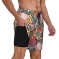 thumbnail image 3 of Fotbe Tropical Fruit Men’s Swim Trunks Quick Dry Swim Shorts Board Shorts with Mesh Lining-Medium, 3 of 9