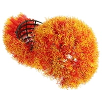 GAXIRE Artificial Grass Pendants Artificial Topiary Ball Plastic Orange 1Pack