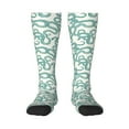 thumbnail image 2 of Picia Women Crew Soft Moisture-wicking Socks Hand Drawn Snake Pattern Design Cotton Socks, One Size fit All, 2 of 9