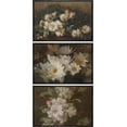 thumbnail image 2 of IDEA4WALL Framed Canvas Print Wall Art Set of 3 Vintage Garden White Flower Fine Art Spring Floral Wall Decor Botanical Pattern Retro Prints Nature Wildflowers Minimal Artwork - 16"x24"x3 Black, 2 of 5