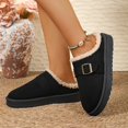 thumbnail image 7 of uublik Women Fuzzy Slippers Memory Foam House Slippers Indoor Outdoor Cozy Plush Closed Toe House Shoes, Black, 7 of 7