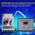 thumbnail image 3 of Interruptor de AtenuacióN, 10000W SCR Regulador de Voltaje Digital Control de Velocidad Termostato Atenuador CA 220V 80A, 3 of 5