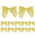 thumbnail image 1 of Lazos de Regalo AIMUDI 4" Organza Dorada con Alambre Prearmado 12 piezas, 1 of 9