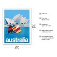 thumbnail image 2 of Sydney Australia - Sydney Opera House - Vintage Airline Travel Poster c.1969 - Fine Art Matte Paper Print (Unframed) 20x26in, 2 of 4