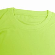 2 Pack-Hi Vis Green Long Sleeve Work Safety High Visibility T-Shirt Size:Large