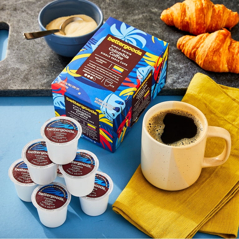 3 pack) bettergoods Single Origin Colombia Coffee, Medium Dark