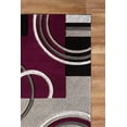 thumbnail image 3 of GLORY RUGS Area Rug Modern 5x7 Purple Soft Hand Carved Contemporary Floor Carpet with Premium Fluffy Texture for Indoor Living Dining Room and Bedroom Area, 3 of 6
