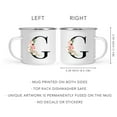 thumbnail image 5 of Koyal Wholesale Stainless Steel Campfire Coffee Mug, Blush Floral Monogram, Letter G, 5 of 5