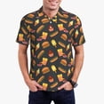 thumbnail image 1 of Balery Fast Food Camisa Polo de Hombre con Estampado, de Manga Corta y Tejido Medio, Camisa Tipo Golf Polo-Large, 1 of 6