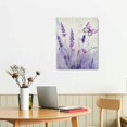 thumbnail image 2 of ONETECH Lavender Canvas Wall Art Butterfly with Purple Flower Artwork Elegant Paintings for Living Room Bedroom Bathroom Wall Decor, Framed Ready to Hang,- 16x20 Inch, 2 of 3