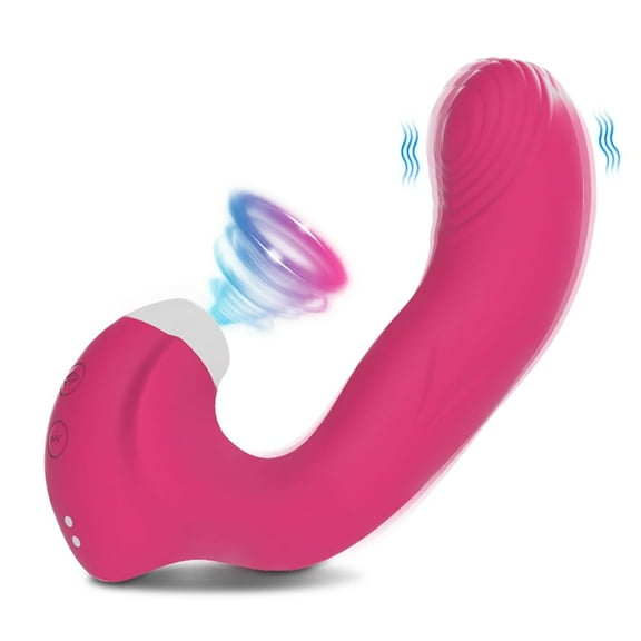 XBONP 3 in 1 Women Vibrators with Sucking & Licking, G spot Vibrators Adult Toys for Women Red
