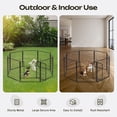 thumbnail image 2 of Naipo Dog Playpen Indoor, 8 Panel 32" Heavy Duty Dog Fence, Puppy Playpen, Rabbit Exercise Pen ,Portable House/RV/Camping/Garden Cage, 2 of 14