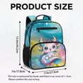 thumbnail image 7 of Jeiento Axolotl 13.5 Inch Toddler Backpack for 3-5 Year Old Girls, Preschool Lightweight Kids Bag, 2 Front Pockets + 2 Mesh Side Pockets for Travel, 7 of 7