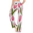 thumbnail image 6 of Comfy Casual Women's Pajama Pants Print Wide Leg Tulip Pattern, 6 of 6