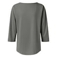 thumbnail image 5 of ZJXFGS Blouses for Women Casual Workout Tops Dress Blouses for Women Workout Tops for Women Womens Work Shirts Casual Blouses for Women Women Tops Gray XL, 5 of 7
