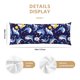 thumbnail image 3 of Balery Cute Shark Funda Protectora para Almohada Corporal de Algodón Hipoalergénico con Cierre(55 x 21 pulgadas), Almohadas No Incluidas, 3 of 7