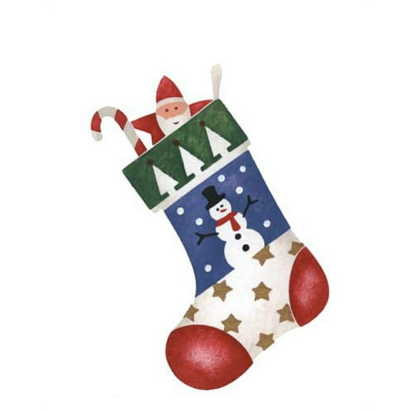 Small Snowman Stocking Wall Stencil SKU #2984A by Designer Stencils