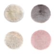thumbnail image 1 of 4pieces Soft Sheepskin Fluffy Skin Faux Fur Fake Rug Mat Small Rugs, 1 of 5
