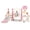 Pink, variant on DKMOCO 4-in-1 Toddler Slide and Swing Set, Indoor Outdoor Kids Playground with Basketball Hoop, Climber Activity Playset for Toddlers Ages 1-2, Blue Gray