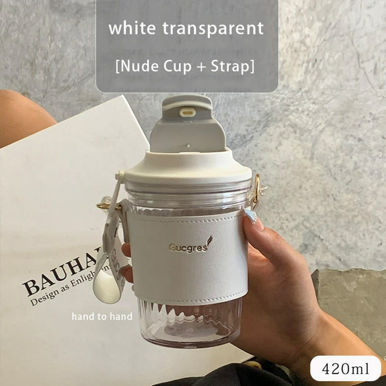 Ceramic Reusable Coffee Cup With Leather Sleeve