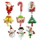 thumbnail image 2 of 10 Unidades Lindo Mini Navidad Papel de Aluminio Globo de Navidad Apoyos Baby Shower Juguetes Caña BLESIY Globo de papel de Papá Noel, 2 of 8