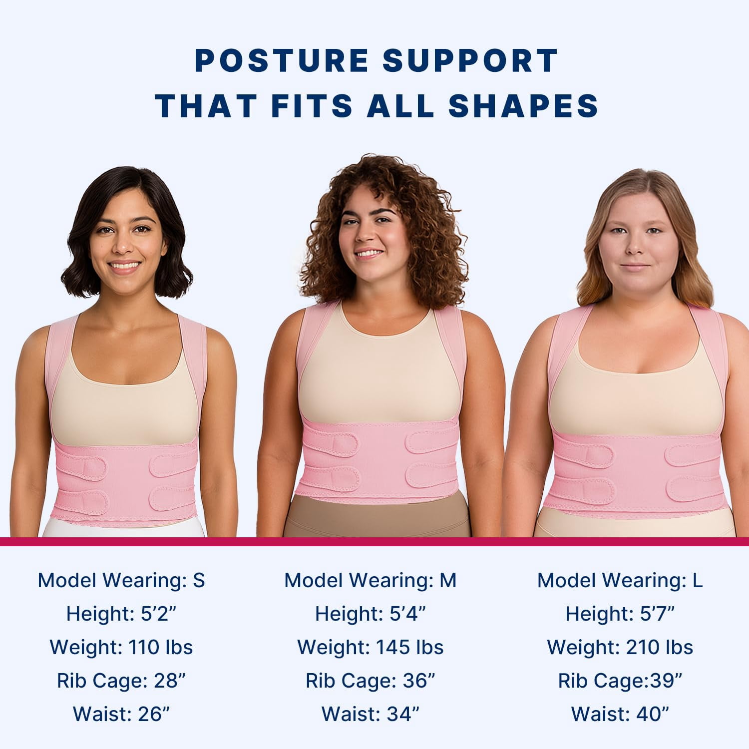 Fit Geno Back Brace and Adjustable Posture Corrector And Trainer for Women and