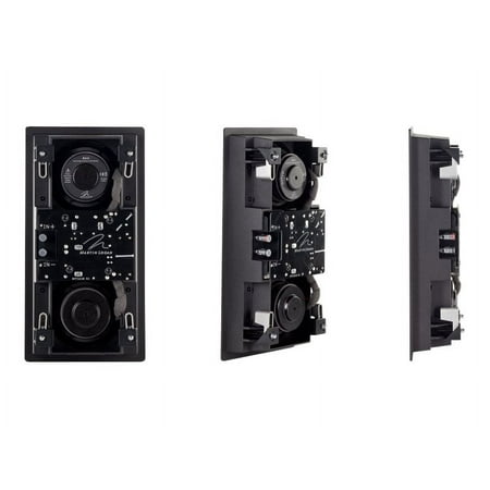 MartinLogan - Axis 5-1/4" 2-1/2-Way In-Wall Speaker (Each) - Paintable White