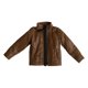 thumbnail image 1 of Chaqueta de Cuero Sintético a Escala 1:12, Modelo Resistente, Juguete Multifuncional, Accesorio de Decoración Elegante para Cosplay, Ropa para Figuras Marrón, 1 of 9