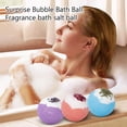 thumbnail image 3 of Bubble Bath Toys, 4 in Round, Wubble Bubble Ball, Dried Botanical Topping, Blue Christmas Ornaments, Holiday Gifting, 1 Pc, 3 of 8